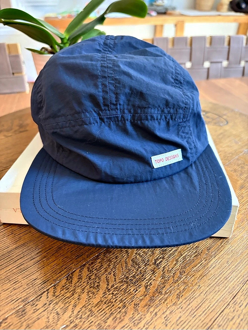 Topo Designs Nylon Camp Hat Navy 5-Panel Hat
